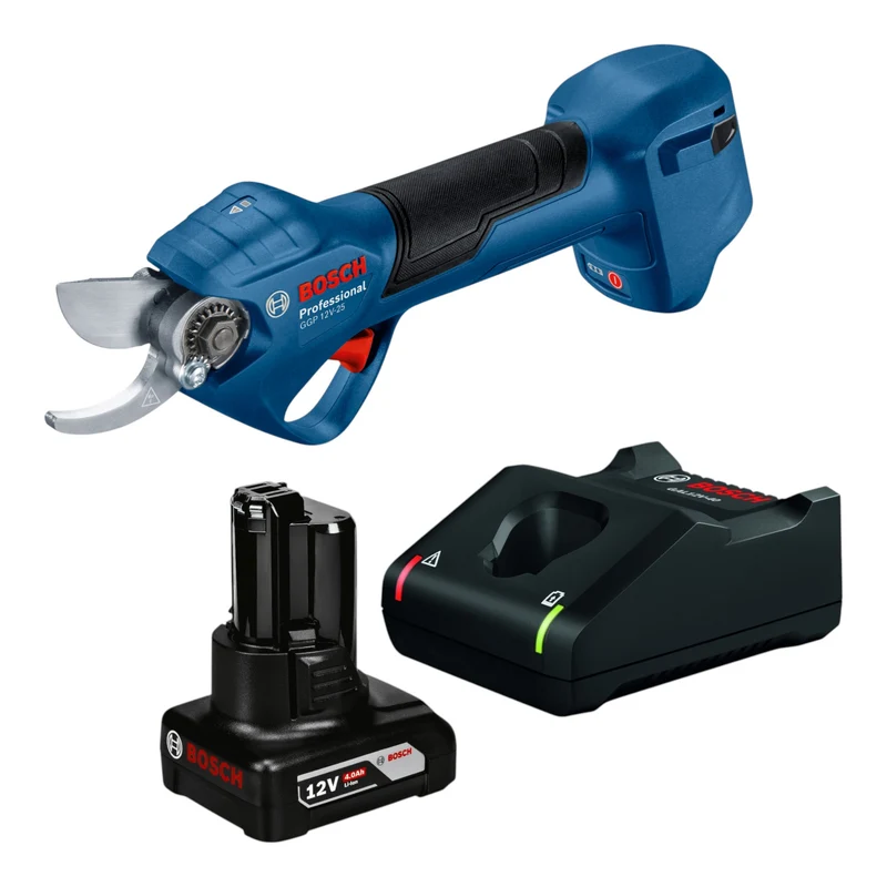 Bosch GGP 12V-25 Akku Gartenschere 12 V 25 mm Brushless + 1x Akku 4,0 Ah + Ladegerät