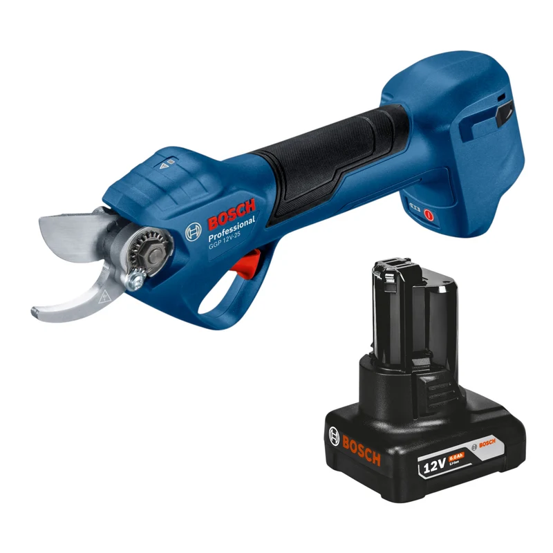 Bosch GGP 12V-25 Akku Gartenschere 12 V 25 mm Brushless + 1x Akku 6,0 Ah - ohne Ladegerät