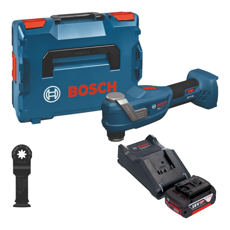 Bosch GOP 18V-30 Akku Multifunktionswerkzeug 18 V Starlock Plus Brushless + 1x Akku 5,0 Ah + Ladegerät + L-Boxx