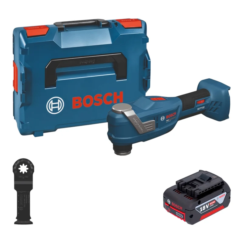 Bosch GOP 18V-30 Akku Multifunktionswerkzeug 18 V Starlock Plus Brushless + 1x Akku 4,0 Ah + L-Boxx - ohne Ladegerät