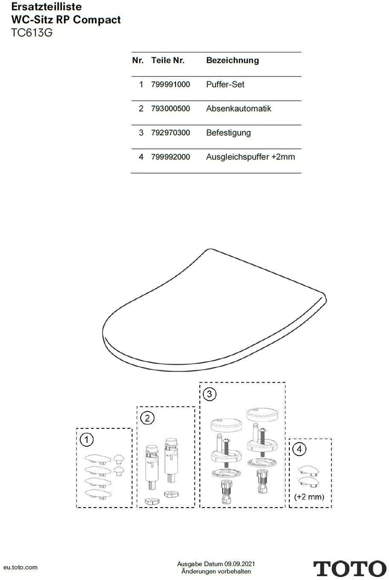 TOTO Softclose für WC-Sitz