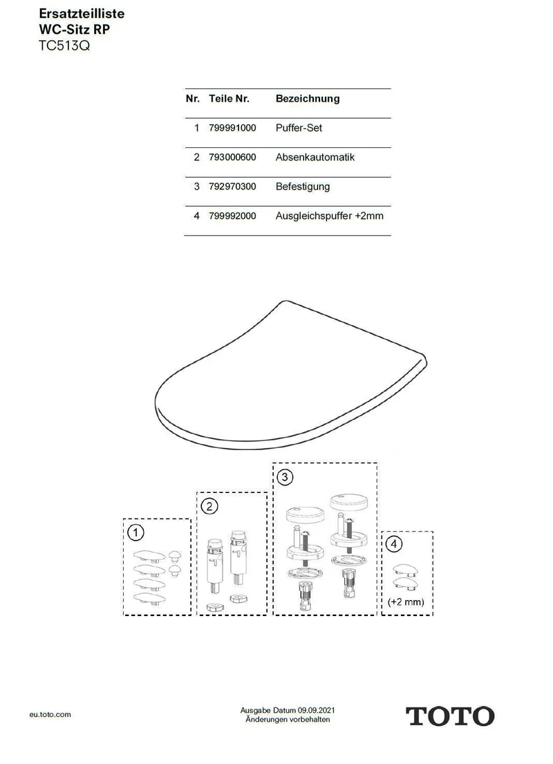 TOTO Softclose für WC-Sitz