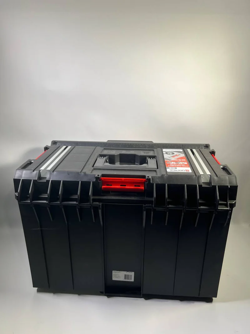 Qbrick System ONE 450 1.0 Technik Werkzeugkoffer 585 x 385 x 420 mm 52 l stapelbar IP66 ( alte Version ) ohne Gewindeeinsätze - Beschädigt