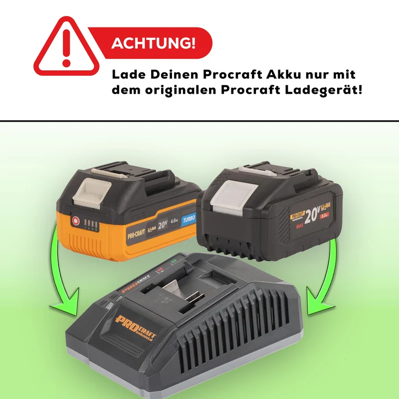 Procraft PA18Pro Akku Bohrschrauber 20 V 30 Nm Brushless + 1x Akku 1,5 Ah + Ladegerät + 32 tlg. Bit Set + Koffer