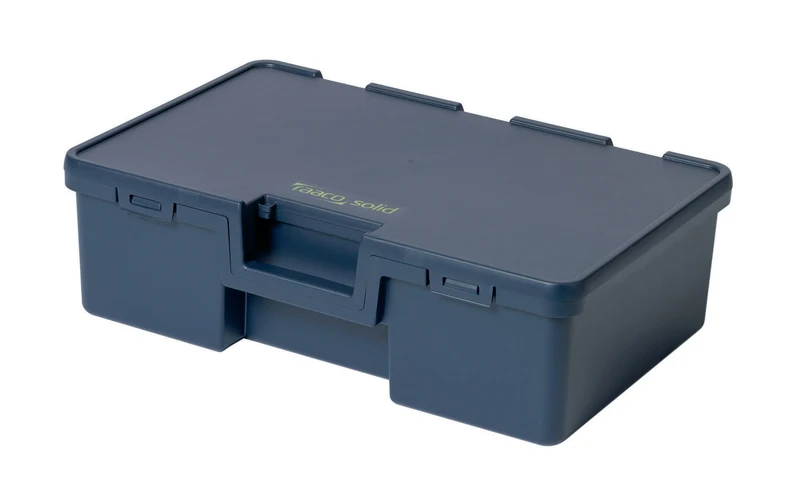 raaco Transportkoffer Solid 3 570x370x170 mm mit integriertem Griff und Vorhängeschloss-Vorbereitung
