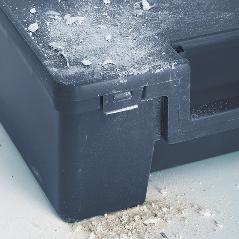 raaco Transportkoffer Solid 3 570x370x170 mm mit integriertem Griff und Vorhängeschloss-Vorbereitung