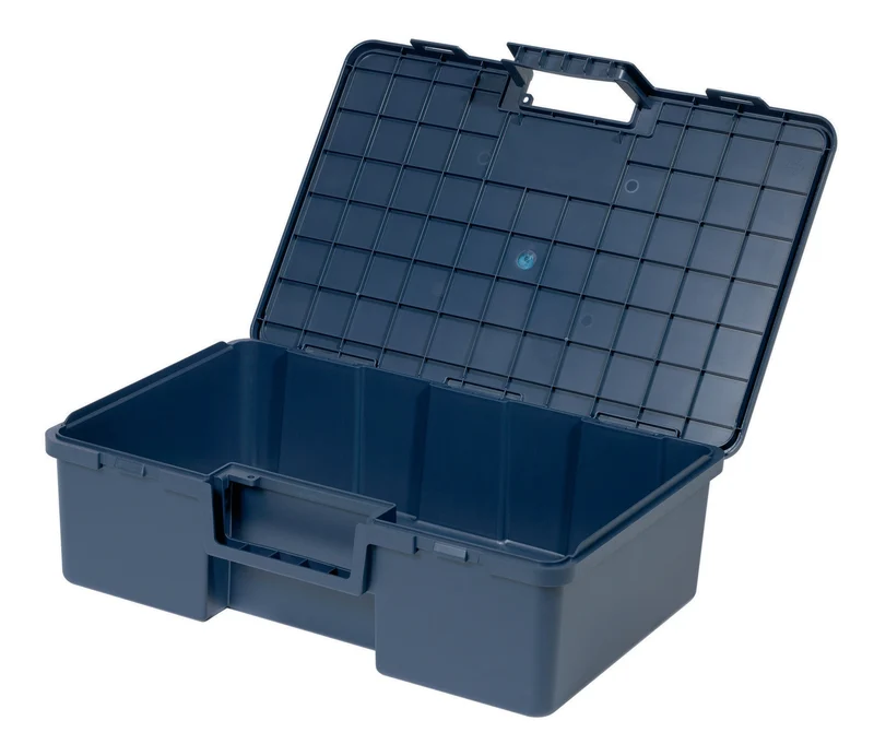 raaco Transportkoffer Solid 3 570x370x170 mm mit integriertem Griff und Vorhängeschloss-Vorbereitung