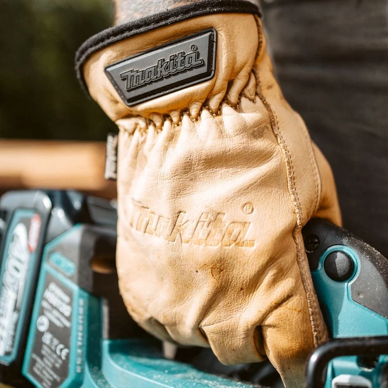 Work Gloves Makita P-84632 Cow Driver Leather Size L