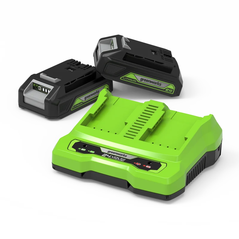POWERALL 24V Starter Kit 2x 2Ah Akkus + Doppelladegerät