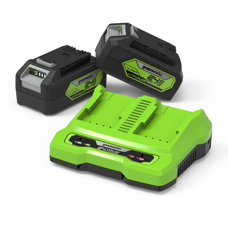 POWERALL 24V Starter Kit 2x 4Ah Akkus + Doppelladegerät