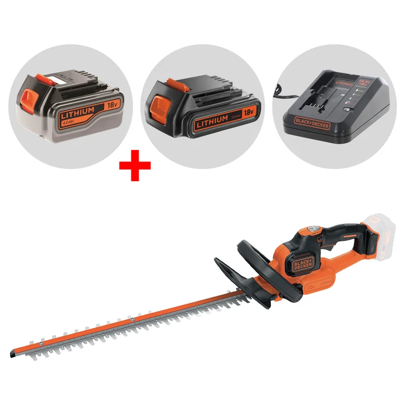 Hedge trimmer Black+Decker GTC18504PC-QW 18V 4Ah