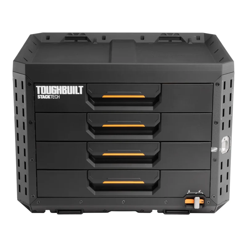 Toughbuilt STACKTECH Werkzeug Box abschliessbar mit 4 Schubladen 533 x 406 x 395 mm ( TB-B1-D-74 )