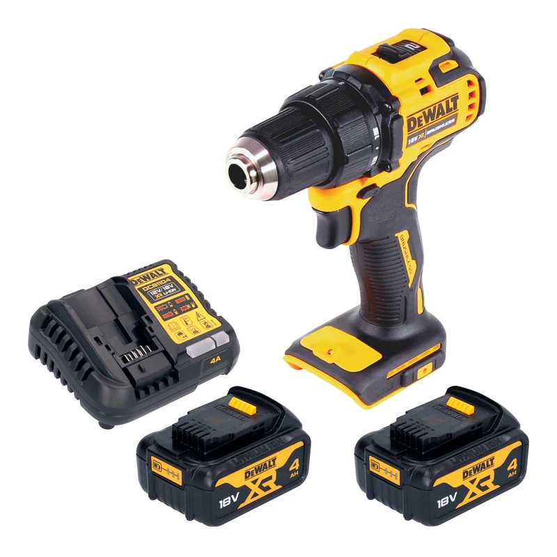 DeWalt DCD 708 M2 Akku Bohrschrauber 18 V 65 Nm Brushless + 2x Akku 4,0 Ah + Ladegerät