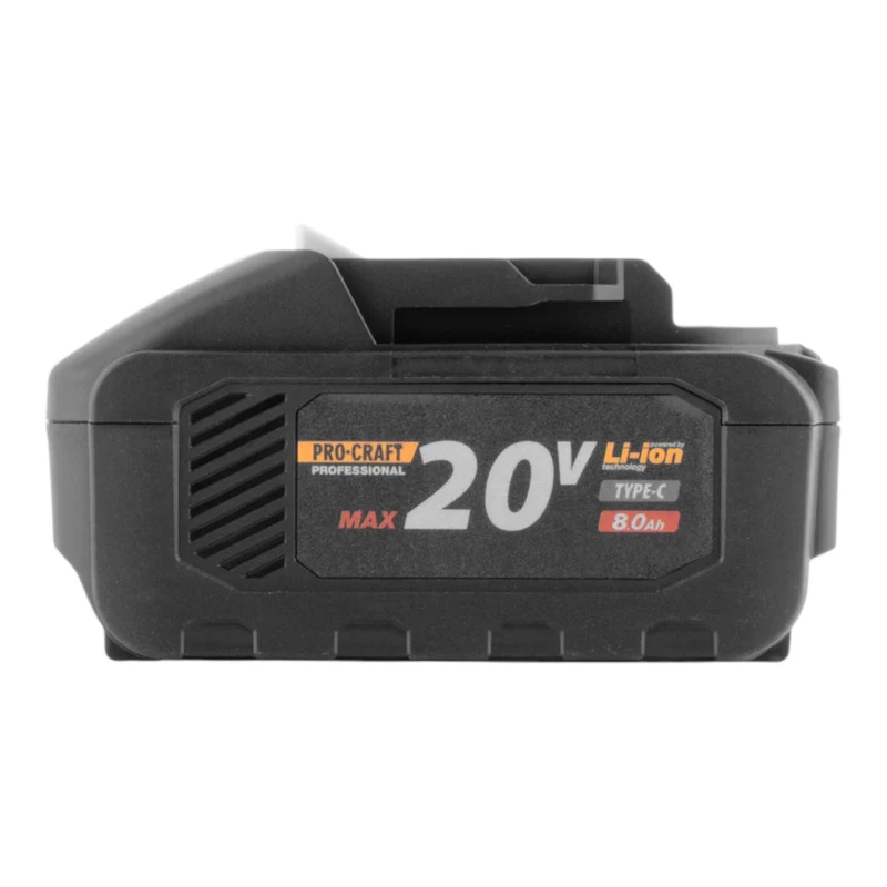 Procraft 20/8C Akku 20 V 8,0 Ah / 8000 mAh Li-ion mit Ladestandsanzeige