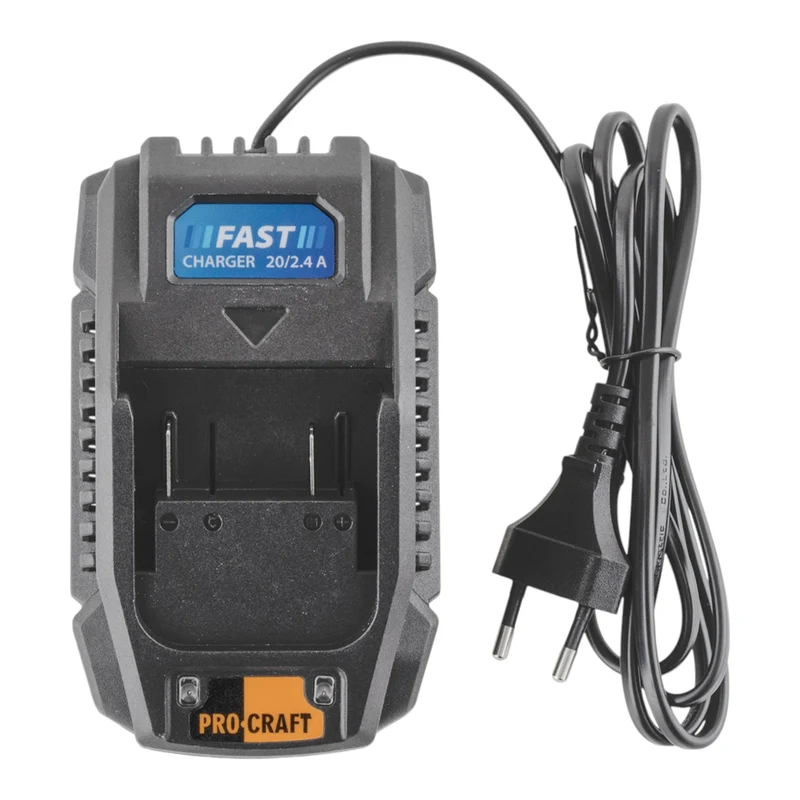 Procraft Starter Pack 20 V 20/2.4A Ladegerät + 1x 20/2A Akku 2,0 Ah