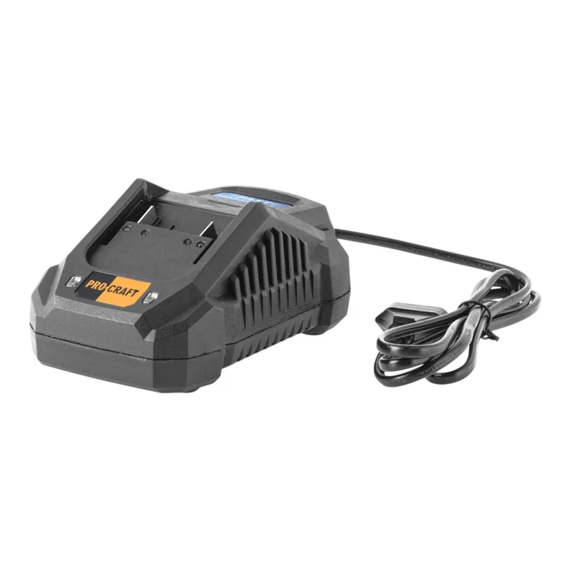 Procraft Starter Set 20 V 20/4A Schnell Ladegerät + 2x 20/2A Akku 2,0 Ah