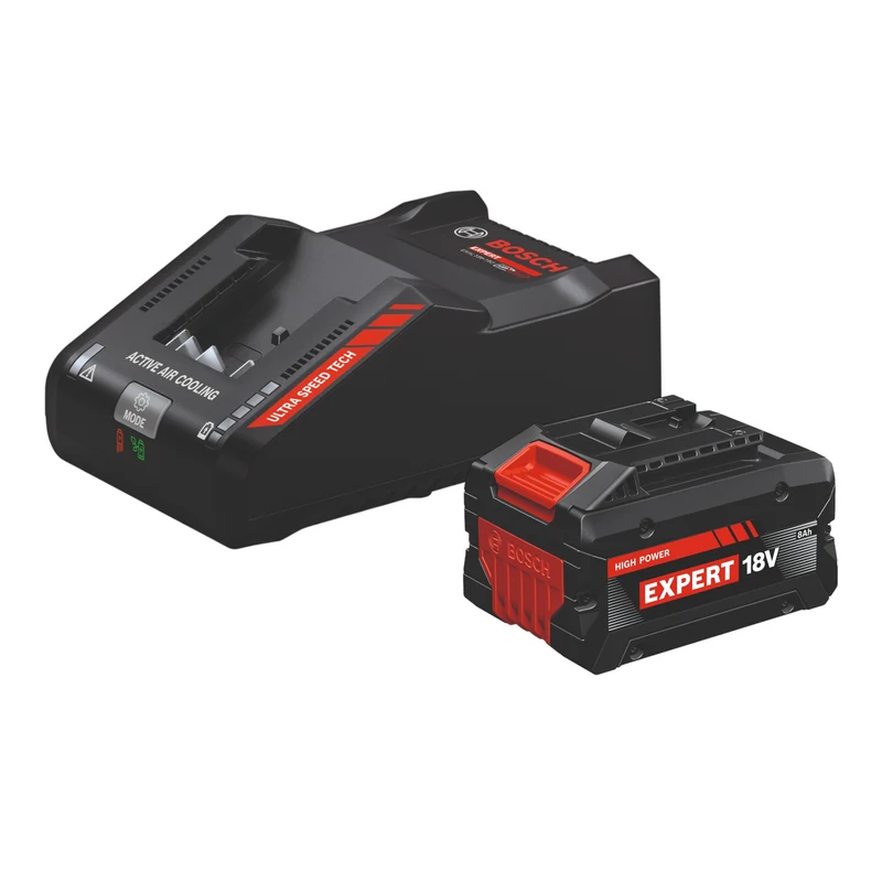 Bosch Starter Set 1x EXPERT EXBA 18V-80 Akku 8,0 Ah + EXPERT EXAL18V-160 Schnell Ladegerät