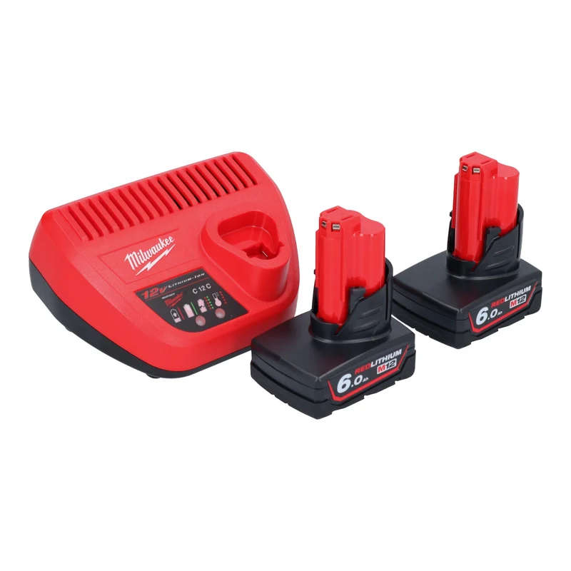 Milwaukee M12 FHS-602 Akku Astsäge 12 V 15 cm Brushless + 2x Akku 6,0 Ah + Ladegerät