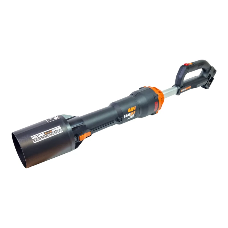 Worx WG585E.9 Akku Gebläse Laubbläser 40 V ( 2 x 20 V ) 266 km/h 1.050 m³/h PowerShare Brushless Solo - ohne Akku, ohne Ladegerät