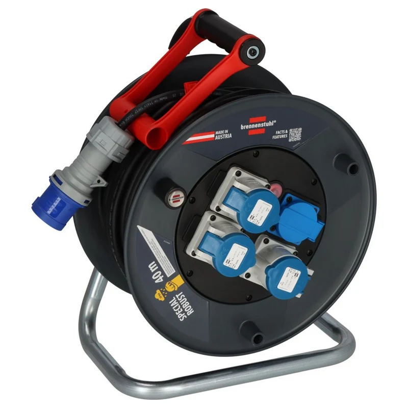 Brennenstuhl ST 320 IP44 Cable Reel 40m 3x CEE 230V/16A
