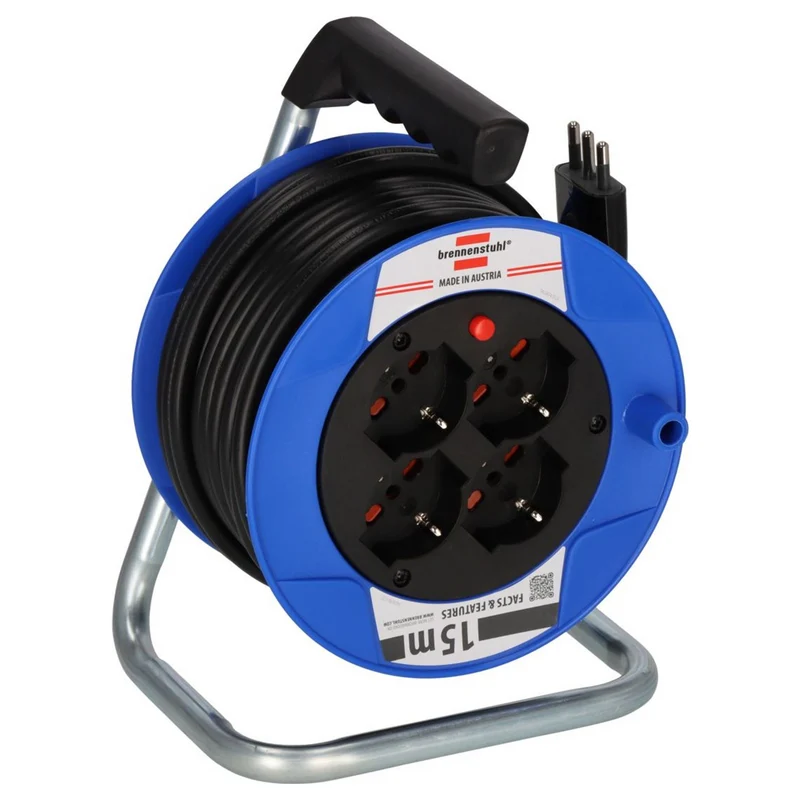 Brennenstuhl BAT ST 180 15m 4-Socket 3500W Cable Reel