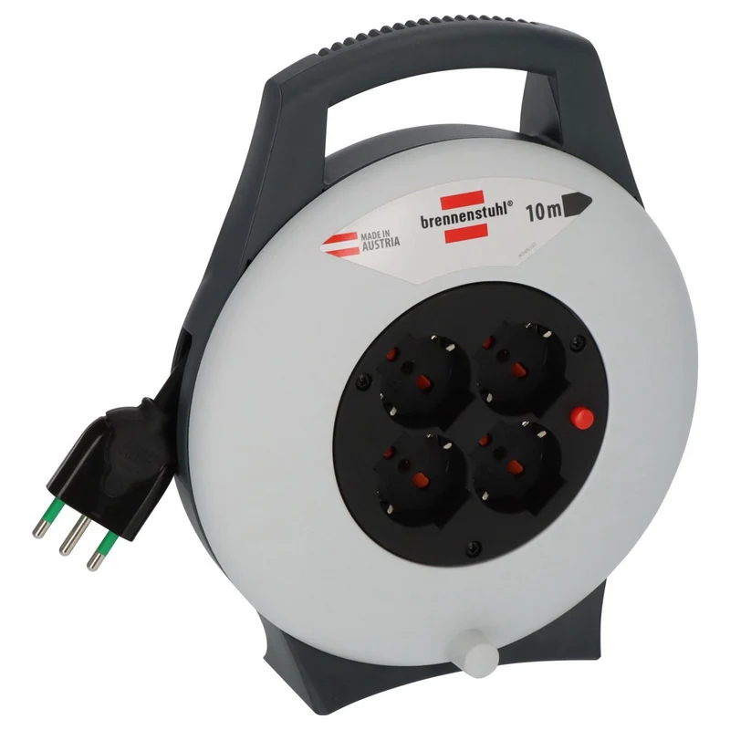 Brennenstuhl Vario Line X 4-Socket Cable Reel 10m H05VV-F 3G1.5