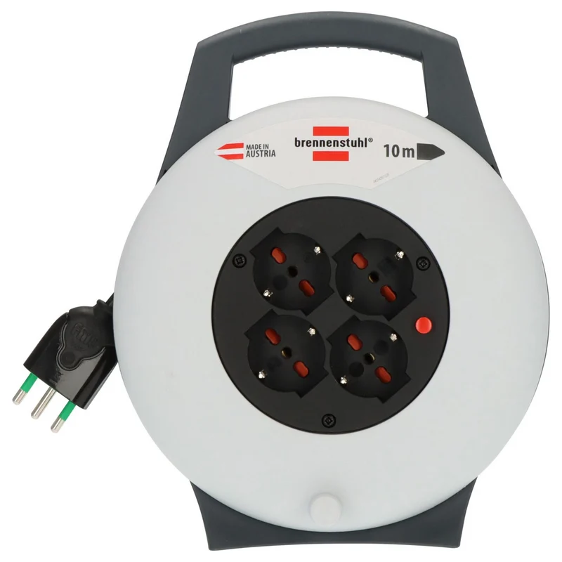 Brennenstuhl Vario Line X 4-Socket Cable Reel 10m H05VV-F 3G1.5