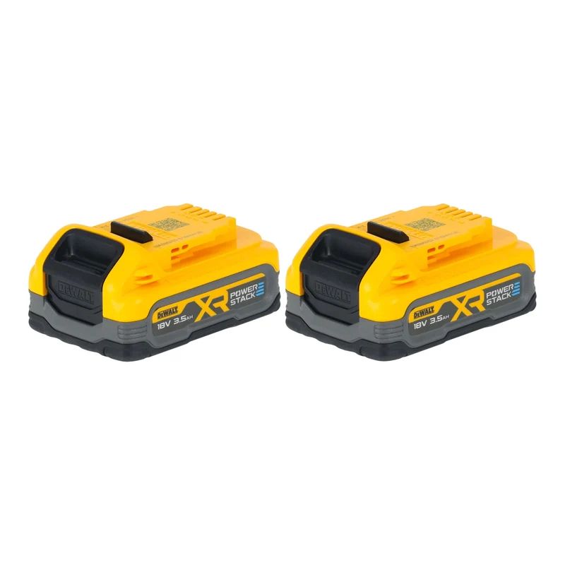 DeWalt DCBP 318 S2 Akku Set mit 2x Powerstack Akku 18 V 3,5 Ah / 3500 mAh XR Li-Ion - mit Ladestandanzeige