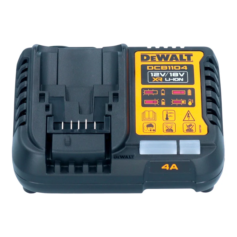 DeWalt DCB 1104 S2 Akku Starter Set mit Schnell Ladegerät + 2x Powerstack Akku 18 V 3,5 Ah