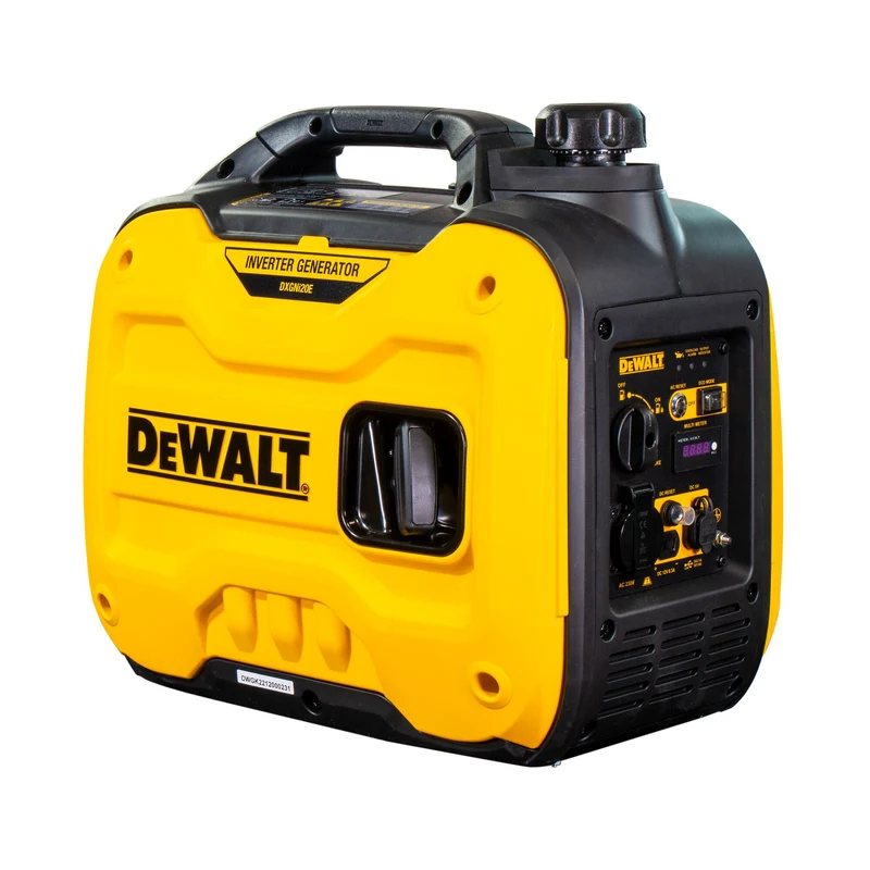 DeWalt DXGN i20 E Benzin Inverter Generator Stromerzeuger 2000 W 5000 ml 1× 230 V, 1× 12 V DC Ausgang, 2x USB-Anschlüsse