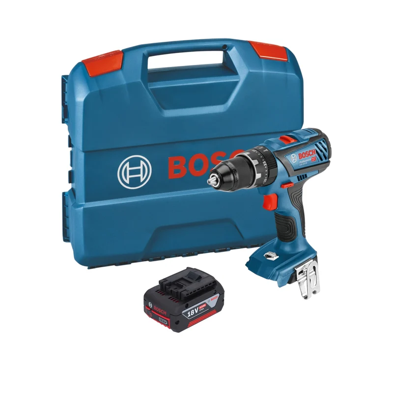Bosch GSB 18V-28 Professional Akku Schlagbohrschrauber 18 V 63 Nm + 1x Akku 4,0 Ah + L-Case - ohne Ladegerät