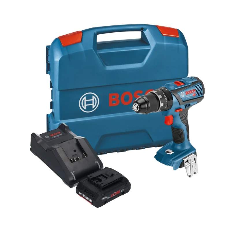 Bosch GSB 18V-28 Professional Akku Schlagbohrschrauber 18 V 63 Nm + 1x ProCore Akku 4,0 Ah + L-Case - ohne Ladegerät