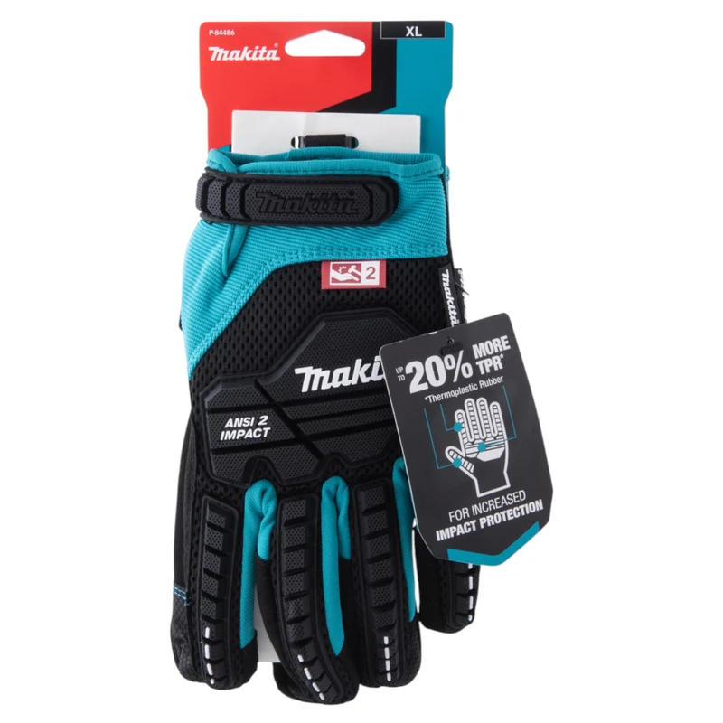 Makita Arbeitshandschuhe ( P-84486 ) Gr. XL (10) verstärkt für feinfühlige bis grobe Montage- und Mechanikertätigkeiten