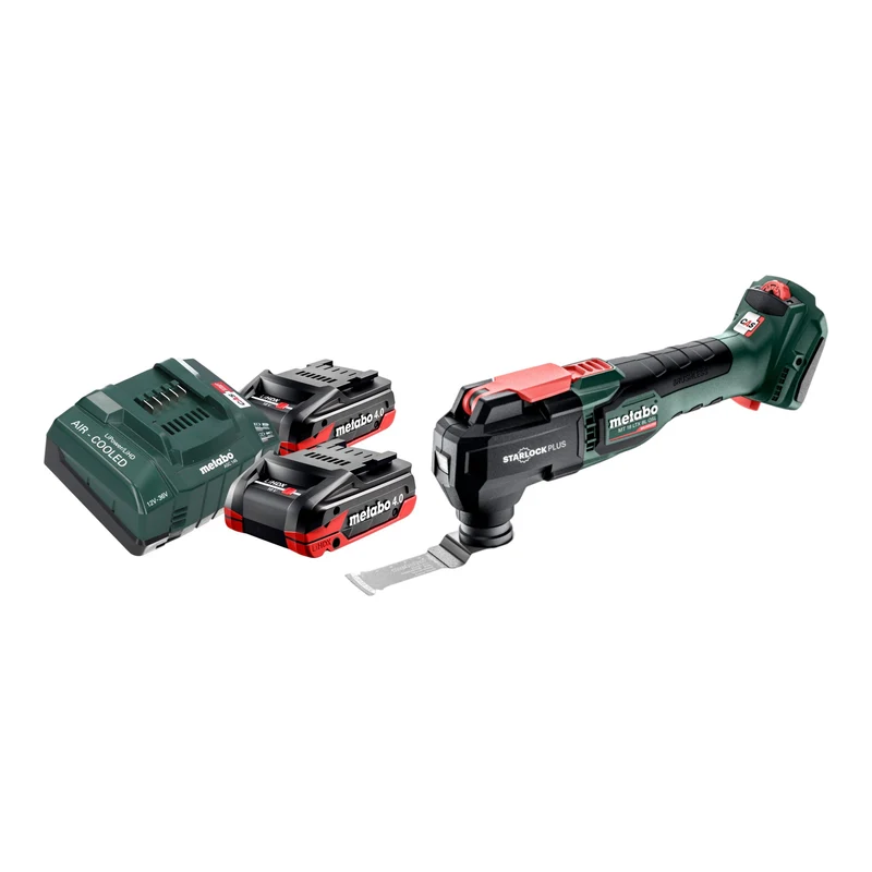 Metabo MT 18 LTX BL QSL Akku Multitool 18 V Brushless Starlock Plus + 2x LiHDX Akku 4,0 Ah + Ladegerät