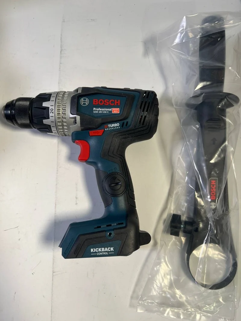 Bosch GSB 18V-150 C Professional Akku Schlagbohrschrauber 18 V 150 Nm ( 06019J5102 ) Biturbo Brushless + L-Boxx - ohne Akku, ohne Ladegerät - Leicht Gebraucht