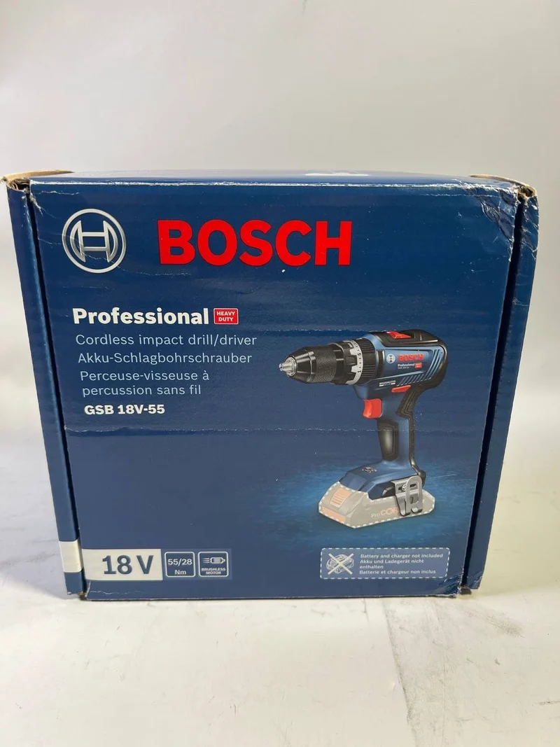 Bosch GSB 18V-55 Professional Akku Schlagbohrschrauber 18 V 55 Nm Brushless ( 06019H5302 ) Solo - ohne Akku, ohne Ladegerät - Reparaturgerät