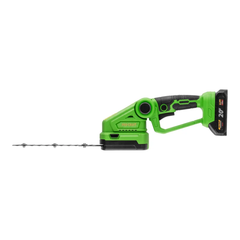 Procraft PGH2100 Akku Gras und Strauchschere 20 V + 1x Akku 2,0 Ah + Ladegerät