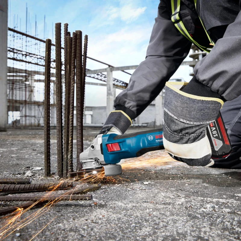 Bosch GWS 18V-11 S Professional Akku Winkelschleifer 18 V 125 mm ( 06019N4001 ) Brushless + L-Boxx - ohne Akku, ohne Ladegerät