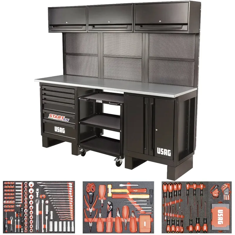 Workshop furniture Usag 516 SA/STBM with 296 Free Tools