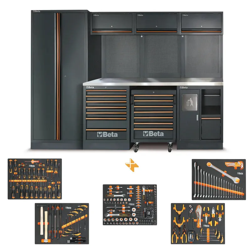 Workshop furniture Beta C45PRO 2.0 X with 268 Free Tools