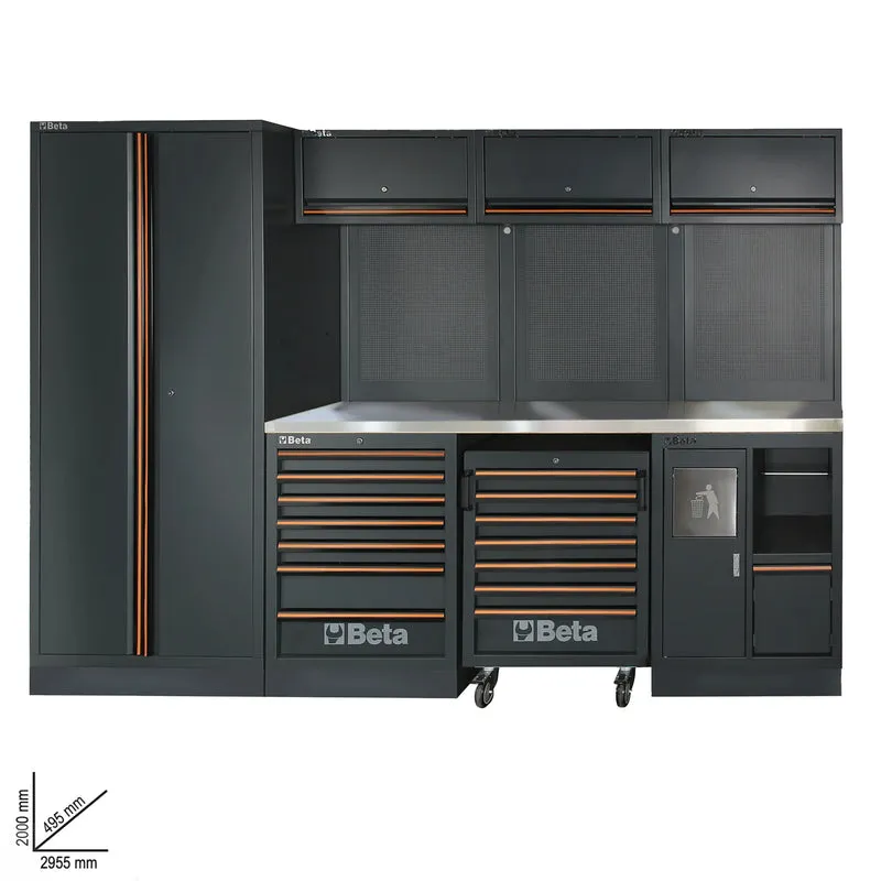 Workshop furniture Beta C45PRO X with 196 Free Tools