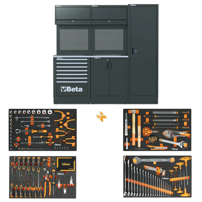Workshop furniture Beta RSC50 2.0 D with 224 Free Tools