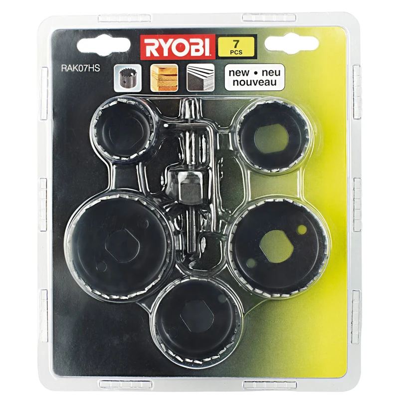 7 Hole Saw Kit Ryobi RAK07HS