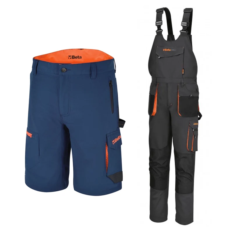 Combo Beta Bermuda shorts + overalls