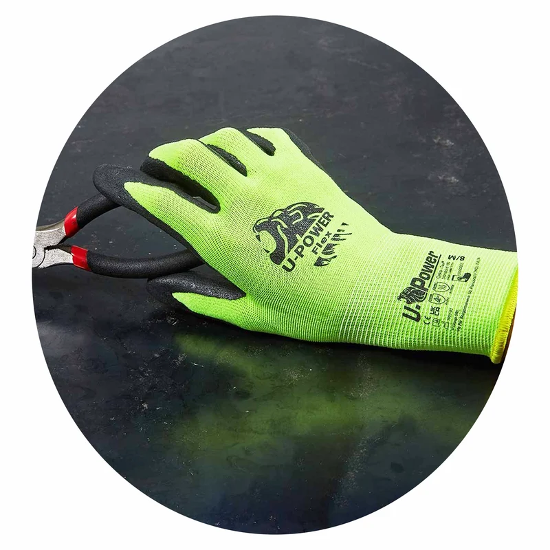 Gloves U-Power Flex Fluorescent Yellow