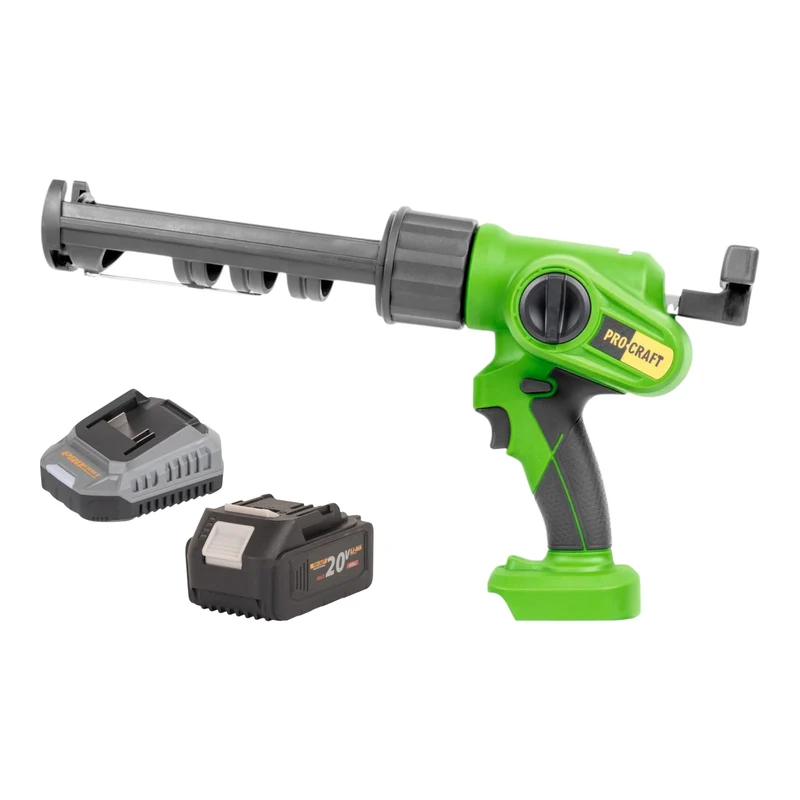Procraft PC20bb Akku Kartuschenpistole 20 V 2000 N 280 - 310 ml + 1x Akku 4,0 Ah + Ladegerät