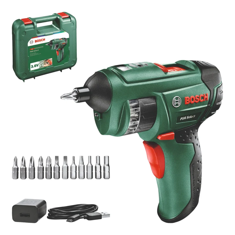 Bosch PSR Select Akkuschrauber 3,6 V 4,5 Nm + Koffer ( 0603977005 )