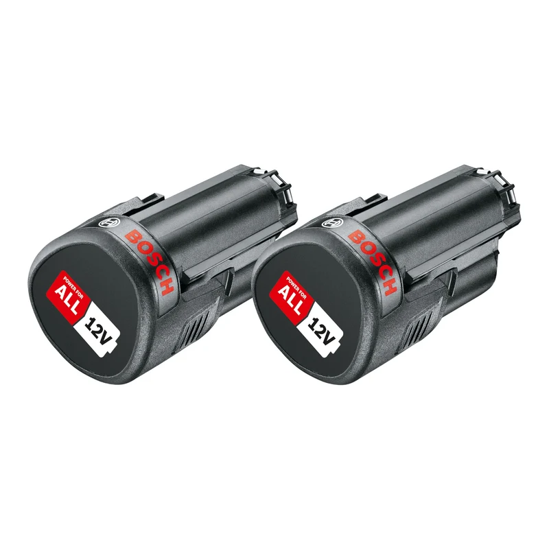Bosch Akku Set 2x PBA 12V 2.0Ah O-B Akku 12 V 2,0 Ah ( 2x 1600A02N79 ) POWER FOR ALL