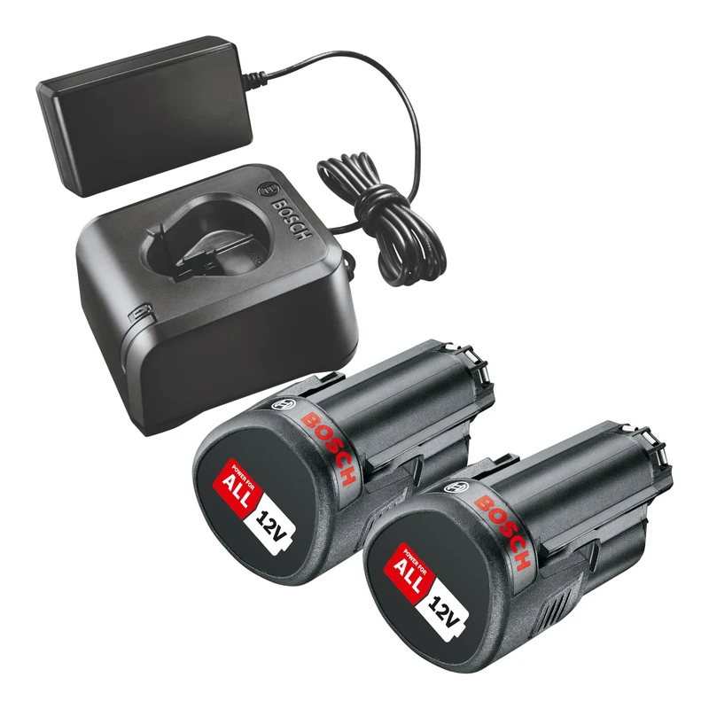 Bosch Starter Set 12V GAL 12V-20 Schnell Ladegerät + 2x PBA 12V 2.0Ah O-B Akku 2,0 Ah
