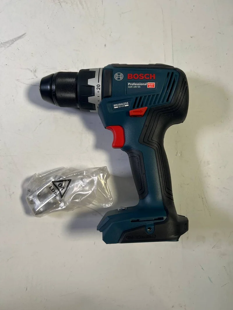 Bosch GSR 18V-55 Professional Akku Bohrschrauber 18 V 55 Nm Brushless ( 06019H5202 ) Solo - ohne Akku, ohne Ladegerät - Neuwertig